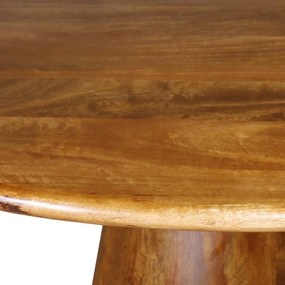 Τραπέζι Rahma ξύλο mango 3εκ σε φυσική απόχρωση Φ120x77εκ 120x120x77 εκ.