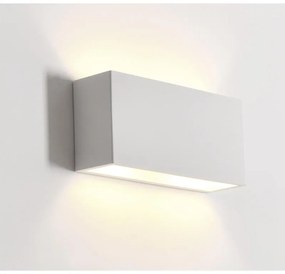 Adeleq Απλίκα Γύψινη Ορθογώνια Up Down Ντουί G9 25x12x7cm Λευκό 21-11033