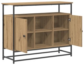 vidaXL Κονσόλα Artisan Oak 100x35x80 cm Κατασκευασμένο ξύλο και Ατσάλι