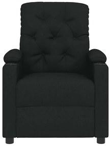 vidaXL Πολυθρόνα Ανακλινόμενη Μαύρη Υφασμάτινη