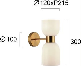Απλίκα Τοίχου Viokef Memory White 4291800