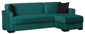 Corner Sofa New Emily Fylliana Light Green - Dark Grey 240*146*85 cm