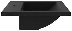 vidaXL Νιπτήρας Μαύρος 600 x 450 x 120 χιλ. Γρανιτένιος