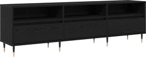 vidaXL Ντουλάπι TV Μαύρη Οξυά 150 x 30 x 45 εκ Επεξεργασμένο ξύλο