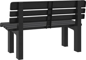 vidaXL Παγκάκι Κήπου Ανθρακί 110 x 52 x 71 εκ. από Πολυπροπυλένιο
