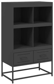 vidaXL Ντουλάπι Μαύρο 68x39x111,5 εκ. από Χάλυβα