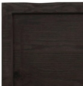 Πάγκος Μπάνιου Σκούρο Καφέ 180x30x(2-4) εκ. Επεξεργ. Μασίφ Ξύλο - Γκρι