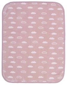 Βρεφική Κουβέρτα Αγκαλιάς Clouds Pink 75x100 - Nef Nef