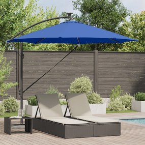 vidaXL Ομπρέλα Cantilever Banana Αζούρ μπλε 294 x 294 x 248 cm
