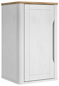vidaXL Σετ Επίπλων Μπάνιου FLORO 3 pcs Λευκό Στερεό ξύλο πεύκου