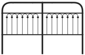 Κεφαλάρι Μαύρο 160 εκ. Μεταλλικό - Μαύρο
