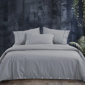 Παπλωματοθήκη Υπέρδιπλη (Σετ 240x220) Nautica By Nef-Nef Homeware Nau Wave Solid Γκρι