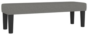 vidaXL Κρεβάτι Boxspring με Στρώμα Σκούρο Γκρι 140x200 εκ Υφασμάτινο