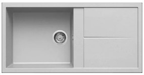 Νεροχύτης κουζίνας UNICO 480 Aluminium 79 ELLECI 100x50cm