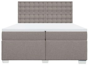 ΚΡΕΒΑΤΙ BOXSPRING ΜΕ ΣΤΡΩΜΑ TAUPE 200X200 ΕΚ. ΥΦΑΣΜΑΤΙΝΟ 3290613