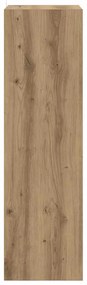 vidaXL Βιβλιοθήκη artisan δρυς 40 x 30 x 103 εκ. Επεξεργασμένο ξύλο