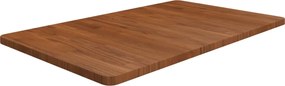 vidaXL Πάγκος Μπάνιου Σκ. Καφέ 100x60x2,5 εκ. Επεξ. Μασίφ Ξύλο