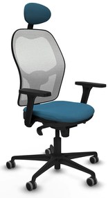 Καρέκλα γραφείου με κεφαλάρι Piqueras y Crespo 3D036G1 Λευκό Πράσινο λάδι