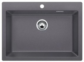 Blanco Pleon 8 Rock Grey SILGRANIT™ PuraDur™ Γρανιτένιος Νεροχύτης Ένθετος με 1 Γούρνα 70x51cm