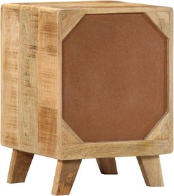 vidaXL Κομοδίνο 37x32x50 cm Στερεό ξύλο Rough Mango