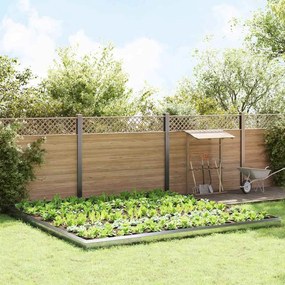 vidaXL Φράχτες με σαλιγκάρια 20 pcs Ασημί Επικαλυμμένος Χάλυβας