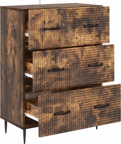 vidaXL Ντουλάπι με Συρτάρια 66 x 34,5 x 89,5 εκ Επεξεργασμένο Ξύλο