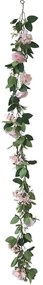 Τεχνητή Γιρλάντα Τριαντάφυλλα 00-00-23340-2 180cm Pink Marhome Πλαστικό, Ύφασμα