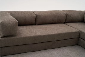 Γωνιακός Καναπές Γκρι REMELA 95x290x75