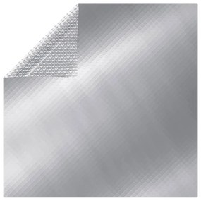 vidaXL Κάλυμμα Πισίνας Ορθογώνιο Ασημί 1000x600 εκ. από Πολυαιθυλένιο