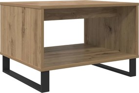 vidaXL Τραπεζάκι σαλονιού artisan δρυς 60 x 50 x 40 εκ