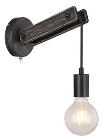 Απλίκα Globo Lighting Visso 15654W Μαύρο