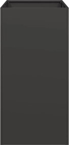 vidaXL Ζαρντινιέρα Μαύρη 40x80x80 εκ. από Χάλυβα