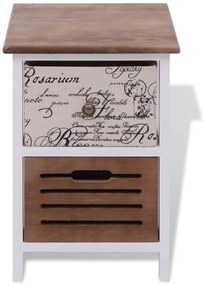 vidaXL Κομοδίνα 2 τεμ. Ξύλινα