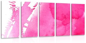 5 μέρη εικόνα ροζ ακουαρέλα - 200x100