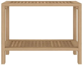 vidaXL Τραπέζι Βοηθητικό Μπάνιου 60 x 30 x 45 εκ. από Μασίφ Ξύλο Teak
