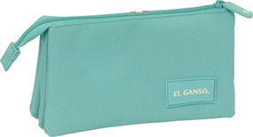 Τριπλή Κασετίνα El Ganso Aquarelle Μπλε 22 x 12 x 3 cm