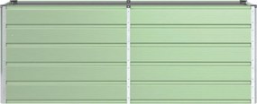vidaXL Γλάστρα Παστέλ Πράσινο 195 x 50 x 77 εκ Επικαλυμμένος Χάλυβας