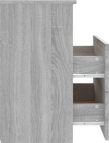vidaXL Κομοδίνο Γκρι Sonoma 50 x 32 x 60 εκ.