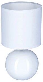 Επιτραπέζιο φωτιστικό PWL-1210 pakoworld Ε14 60W κεραμικό σε λευκό gloss χρώμα Φ13x25εκ