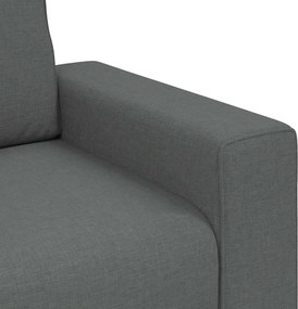 vidaXL Διθέσιος Καναπές Σκούρο Γκρι 180x77x82 εκ. Ύφασμα