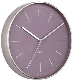 Ρολόι Τοίχου Minimal KA5732PU Φ27,5cm Purple Karlsson Metal
