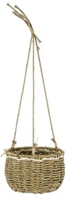 Κασπώ Κρεμαστό Poros 20489 Φ20x50cm Beige GloboStar Grass