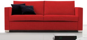 Καναπές Smart Τριθέσιος-185φ 90β εκ-Κόκκινο