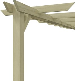 vidaXL Πέργκολα Κήπου 360 x 200 x 60 εκ. από Εμποτισμένο Ξύλο Πεύκου
