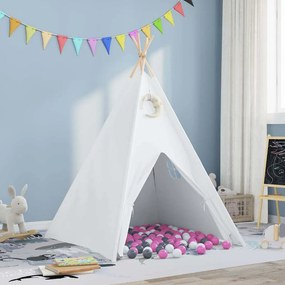 vidaXL Σκηνίτσα Teepee Λευκό 120 x 120 x 150 cm
