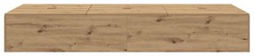 vidaXL Σκελετός Κρεβατιού artisan δρυς 90 x 190 cm Επεξεργασμένο ξύλο