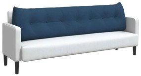 vidaXL Μαξιλάρι Πλάτης Μπλε 200 x 24 x 50 εκ ύφασμα