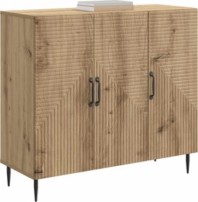vidaXL Πλαϊνό γραφείο Artisan Δρυς 89 x 34,5 x 80 εκ
