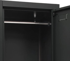 vidaXL Φοριαμός Ανθρακί 38 x 45 x 180 εκ. από Ατσάλι