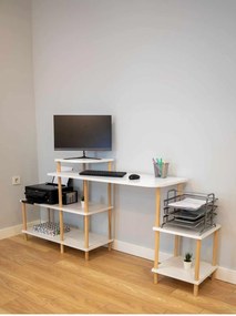 Γραφείο Λευκό LINUN 140x45x76